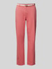 Christian Berg Woman Casual Fit Chino mit Gürtel Koralle