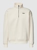 G-Star Raw Sweatshirt mit Troyer-Kragen Modell 'Skipper loose' Offwhite