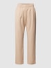 Weekend Max Mara Spodnie materiałowe z elastycznym pasem model ‘ELFO’ Piaskowy