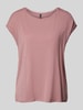 Vero Moda Regular Fit T-Shirt aus Lyocell-Mix Modell 'AVA' Rosa