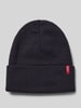 Levi's® Czapka beanie z naszywką z logo model ‘SLOUCHY RED TAB’ Ciemnoniebieski