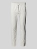 Only & Sons Cropped Stoffhose aus Leinen-Mix Modell 'LINUS' Hellgrau