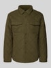 Pepe Jeans Regular Fit Hemdjacke aus Baumwoll-Mix Modell 'QUILTED WORKSHIRT' Oliv