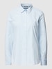 Fransa Bluzka koszulowa z dodatkiem streczu Jasnoniebieski