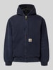 Carhartt Work In Progress Jack met kangoeroezak en labeldetail Donkerblauw