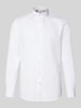 Profuomo Slim fit zakelijk overhemd met haaikraag Wit