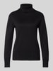 s.Oliver BLACK LABEL Slim fit pullover van viscosemix Zwart