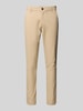 JACK & JONES Slim fit broek met ceintuurlussen, model 'MARCO' Beige