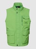 Tommy Hilfiger Weste mit Label-Patch Grasgrün