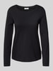 Marc O'Polo Longsleeve aus Baumwolle mit Logo-Detail Black