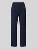 Weekend Max Mara Regular fit stoffen broek met elastische band, model 'ELFO' Marineblauw