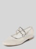 Tamaris Ballerinas in Mesh-Optik mit Dornschließe Silber
