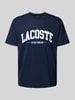 Lacoste T-Shirt mit Label-Print Blau