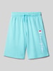 CHAMPION Sweatshorts mit Logo-Stitching Helltuerkis