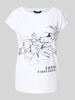 Lauren Ralph Lauren T-Shirt mit Label-Print Modell 'GRIETA' Weiss