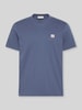 Calvin Klein Jeans męski t-shirt o kroju regular fit z czystej bawełny Jeansowy niebieski
