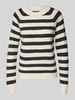 Vero Moda Weicher Langarm Pullover mit Rundhalsausschnitt Modell 'DOFFY' Offwhite