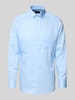 OLYMP Slim fit zakelijk overhemd met borstzak, model 'Global' Bleu