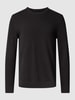 Marc O'Polo Strickpullover mit Rundhalsausschnitt Modell 'Crewneck' Schwarz