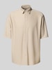 Only & Sons Relaxed Fit Freizeithemd mit 1/2-Arm Modell 'BOYY' Sand