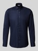 OLYMP Level Five Slim fit zakelijk overhemd met kentkraag Marineblauw