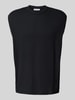 REVIEW Tanktop mit Strukturmuster Black