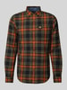 Superdry Koszula casualowa o kroju slim fit z naszywką z logo model ‘Lumberjack’ Czarny