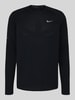 Nike Training Regular Fit Sport-Langarmshirt mit Logo-Detail Black