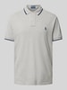 Polo Ralph Lauren Custom slim fit poloshirt met logostitching Lichtgrijs