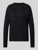 Christian Berg Woman Strickpullover mit Rundhalsausschnitt Black