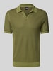 BOSS Koszulka polo z dekoltem w serek model ‘Januluca’ Zielony
