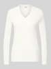 MORE & MORE Longsleeve met V-hals Offwhite