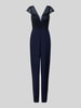 Hey Kyla Jumpsuit met siersteentjes Donkerblauw