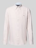Tommy Hilfiger Regular Fit Freizeithemden aus Baumwoll-Leinen-Mix Beige