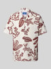 Jack & Jones Regular Fit Freizeithemd mit Resortkragen Modell 'LUKE' Offwhite
