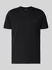 Fynch-Hatton T-Shirt mit Label-Stitching Black