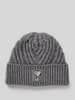Codello Beanie mit Label-Detail Hellgrau