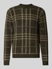 JACK & JONES Premium Regular Fit Strickpullover aus elastischem Woll-Mix Khaki