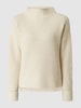 Selected Femme Pullover met opstaande kraag, model 'Selma' Ecru