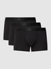 Tommy Hilfiger Trunks mit elastischem Logo-Bund im 3er-Pack Black