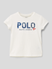 Polo Ralph Lauren Kids T-shirt met labelapplicatie Offwhite