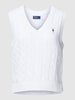 Polo Ralph Lauren Gebreide pullover in mouwloos design Wit