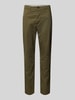 Tommy Hilfiger Slim fit chino van katoenmix Olijfgroen