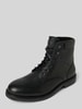 Tommy Hilfiger Lederboots mit Label-Details Black