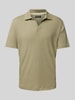 Marc O'Polo Regular Fit Poloshirt aus Baumwoll-Leinen-Mix Mint