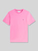 Tommy Hilfiger Regular fit t-shirt van puur katoen Felroze