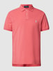 Polo Ralph Lauren Regular Fit Poloshirt mit unifarbenem Design Hellrot Melange