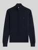 Tommy Hilfiger Regular Fit Strickjacke aus reiner Baumwolle Marine