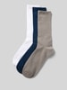 Jack & Jones Socken mit elastischem Rippenbündchen im 3er-Pack Marine