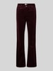 Cambio Flared corduroy broek met 5-pocketmodel, model 'PARIS' Bordeaux